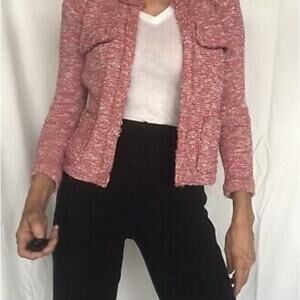 Isabel Marant Etoile Ariana Tweed Boucle Jacket Blazer Sweater Cardigan